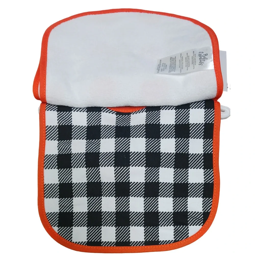 Baby Essentials Baby’s Cutest In The Patch Bibs Set of 3 Pumpkin Theme One Size